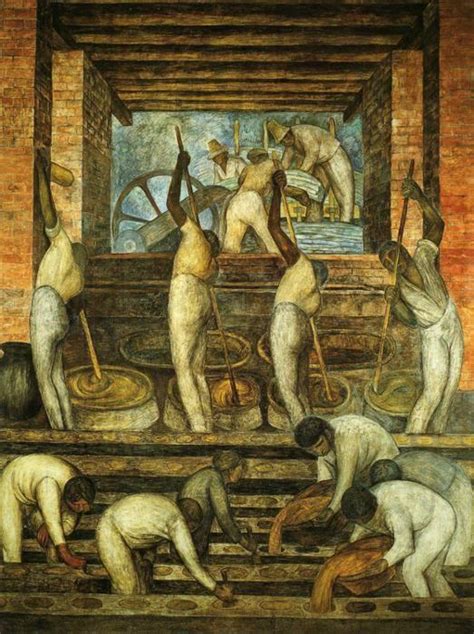 Diego Rivera From The Cycle Political Vision Of The Mexican People Court Of Labor The Sugar