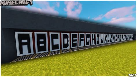 Minecraft Every Letter Of The Alphabet On Banners Youtube
