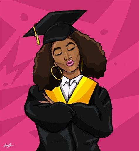 Am I Meant To Graduate Black Girl Magic Art Black Girl Cartoon