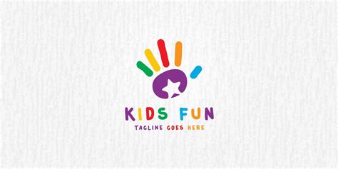 Kids Fun Logo Template By Cmonica In 2020 Daycare Logo Design