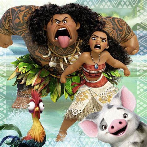 Take A Voyage With Moana And Maui From Disney S Hit Film Completed Puzzle Is X X