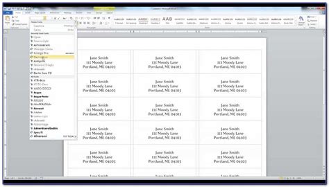 How To Create Label Template In Word