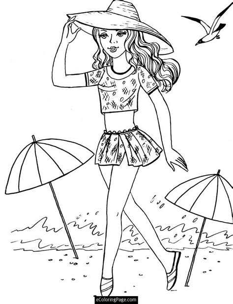 Today we are coloring a picture of barbie and one of her younger sister skipper as they all ready for a summer pool day. Printable Coloring Pages Barbie - Coloring Home