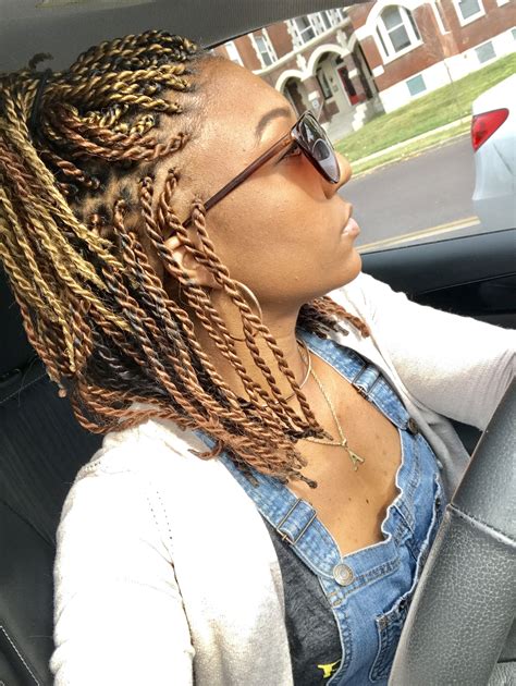 Shades Of Blonde Strand Twists Ombre Twists Short Twists African