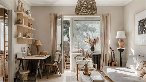 Earthy Tones And Natural Materials In Scandi Apartment Youtube
