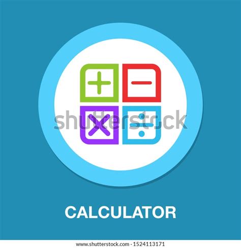 「vector Calculator Symbol Mathematics Illustration Sign」のベクター画像素材