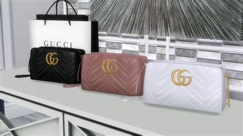 🖤marmont Small Bag Vol1🖤 Platinumluxesims Sims 4 Sims Sims 4 Mods