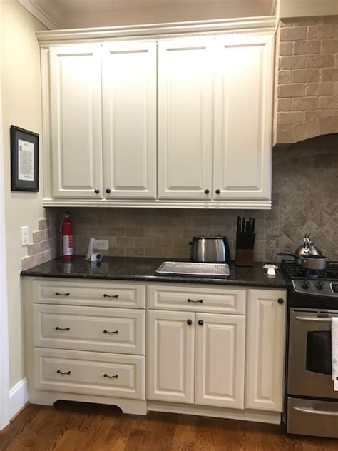 Check spelling or type a new query. Aged White Kitchen Cabinets - 2 Cabinet Girls
