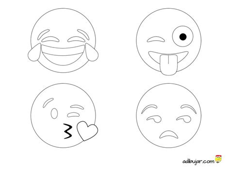 Dibujos De Los Emojis Para Colorear Dibujos Para Colorear Y Pintar