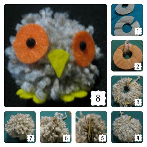 Diy Owl Pom Poms Crafts Garden Party Theme Arts And Crafts