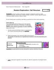 Energy conversions gizmo assessment answers. Gizmo 1 - Cell Structure Revised 2020 (1).pdf - Name Naveenan Nakileeswaran Date August 4th ...