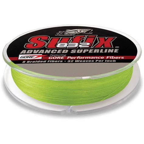 Sufix 832 Advanced Superline Braided Fishing Line 150 Yd 10lb Neon Lime