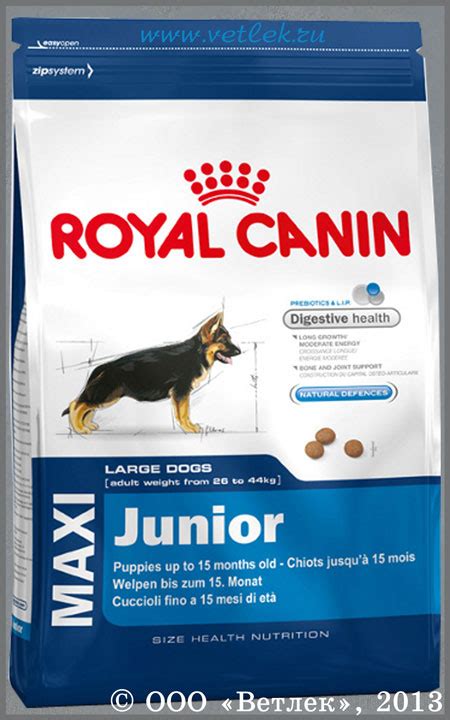 Роял Канин для щенков крупных пород от 2 до 15 месяцев Royal Canin