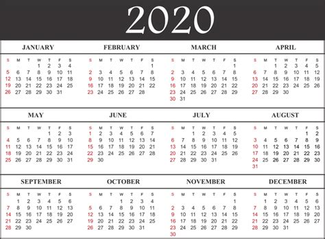 Free Blank Printable Calendar 2020 Template In Pdf Excel Word