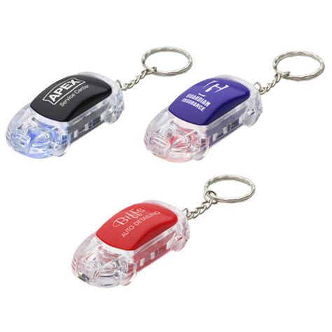 Custom Imprinted Flashing Car Keychains Keychain Flashlights