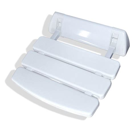 Steamspa Wall Mounted Shower Seat In White Ss C The Home Depot