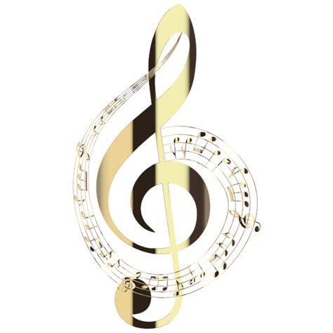 Best 100 Gold Music Notes Transparent Background Free Download High