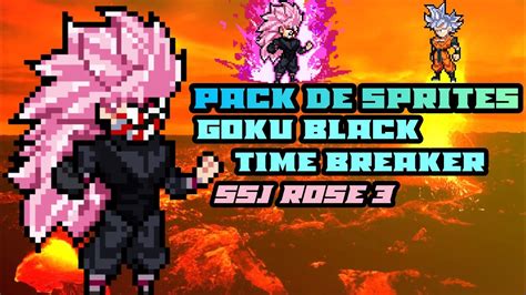 Pack De Sprites De Goku Black Time Breaker Ssj Rose 3 Swl Sprite Hd