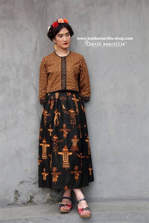Batik Amarillis Made In Indonesia Blouse Batik Batik Dress Batik