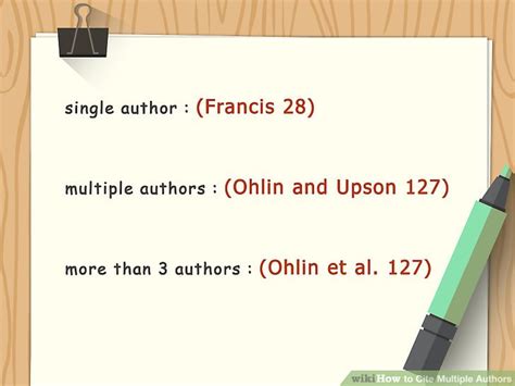 5 Ways To Cite Multiple Authors Wikihow