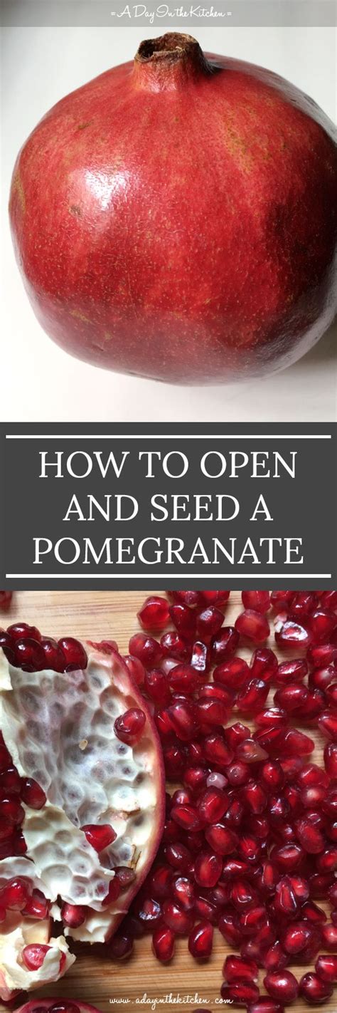 Look on the outside of the pomegranate—you'll see ridges when you use this method of opening and eating a pomegranate, the seeds will fall to the bottom of the water, whereas the skin. How To Open and Seed A Pomegranate | Recipe | Delicious clean eating, Pomegranate, Whole food ...