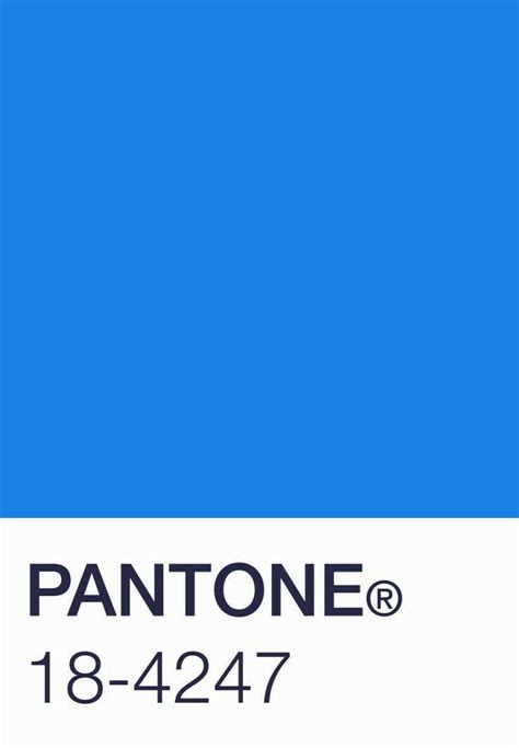 Pantone 18 4247 Brilliant Blue Pantone Color Chart Pantone Color