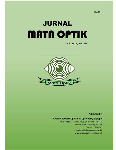 vol 1 no 1 2020 jurnal mata optik jurnal mata optik