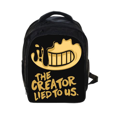 Bendy And The Ink Machine Kids School Book Bag Backpack Backpacks And Bags