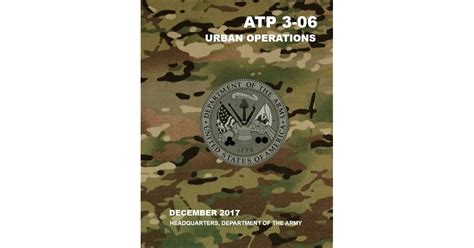 Atp 3 06 Urban Operations By Headquarters Department Of The Army