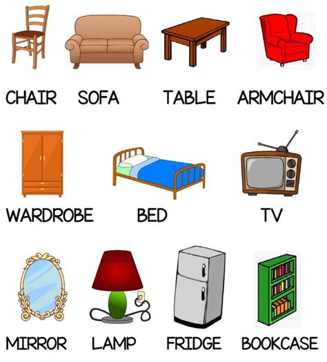 English Vocabulary Furniture