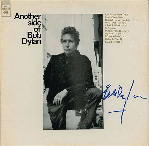 Bob Dylan Signed Another Side Of Bob Dylan Lp