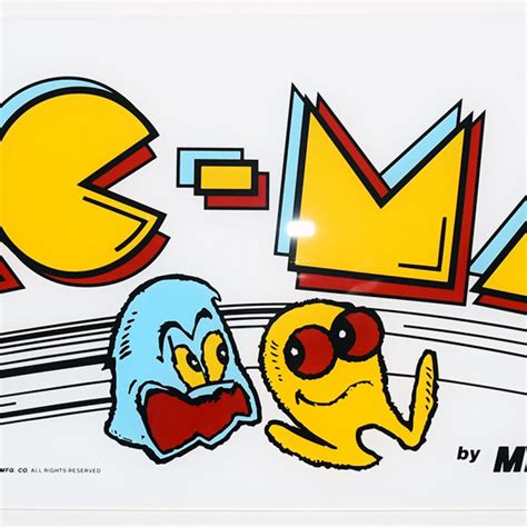 Pac Man Acrylic Marquee Phoenix Arcade 1 Source For Screen Printed