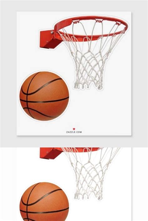 Basketball And Hoop Sticker Easy Fathers Day Craft