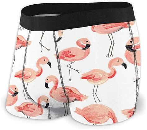 Flamingo Party Seamless Pattern Men S Boxer Briefs Regular Soft