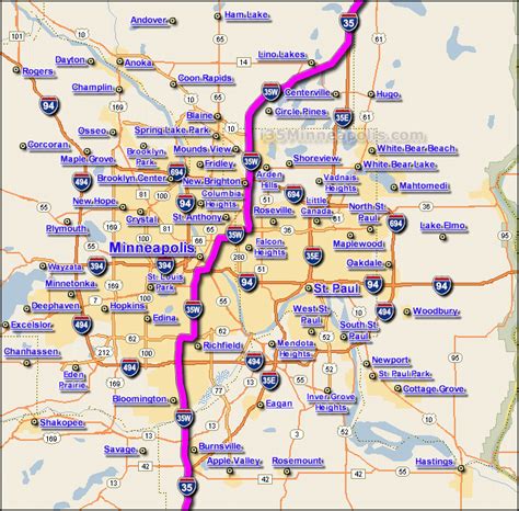 Minneapolis Metro Map