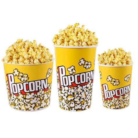 Popcorn Boxes 32 Oz Paper Popcorn Containers For Party And Movie Night