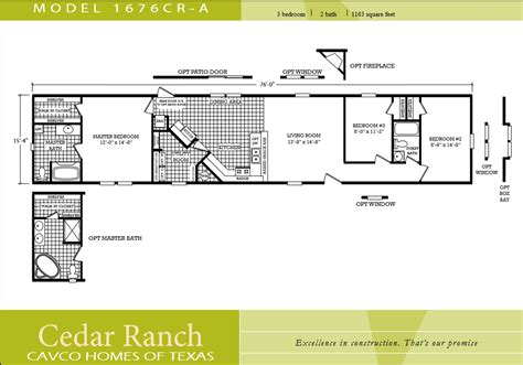 Double wide manufactured & modular homes. Gallery For > Single Wide Mobile Home Floor Plans 3 ...