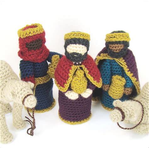 Nativity Set 3 3 Kings Pattern By Maria Stout Christmas Crochet