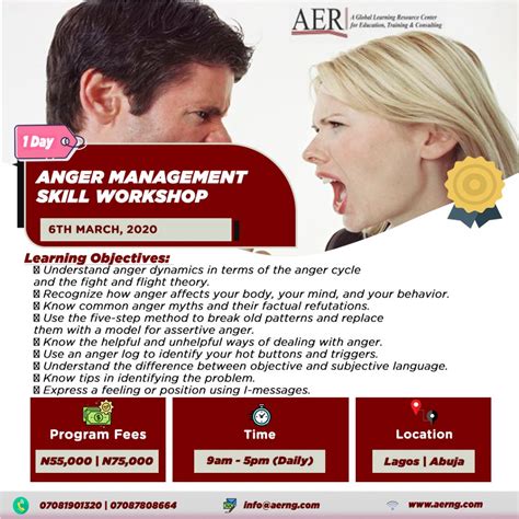 anger management skill course aer ltd