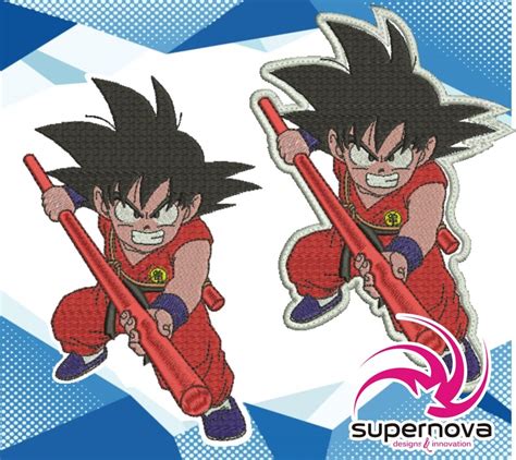 Goku Dragon Ball Z Embroidery Design Dragon Ball Z Etsy