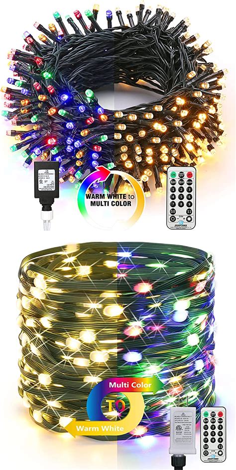 Brizlabs Color Changing Christmas Lights 115ft 300 Led
