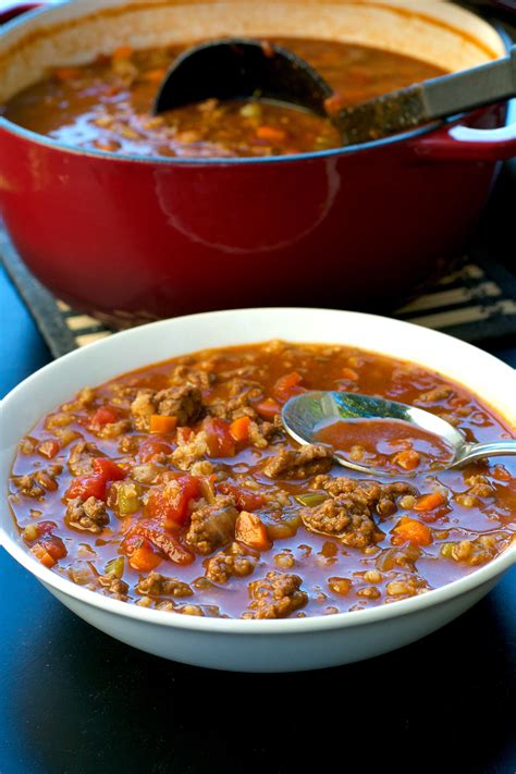 Serve this deliciously creamy soup with a side of gluten free soups. Hamburger Soup - What the Forks for Dinner?