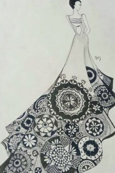 Doodle Penart Blacknwhite Partywear Pen Art Doodles Instagram