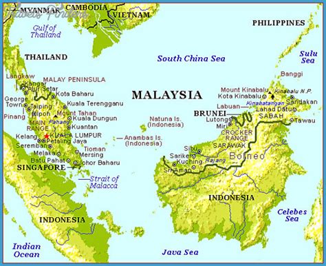 Malaysia Map On World Map Mantapancing