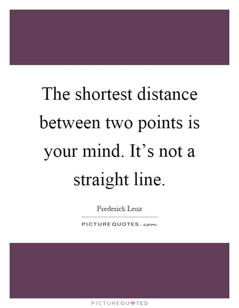 I have two points (x1,y1) and (x2,y2). The shortest distance between two points is your mind. It ...