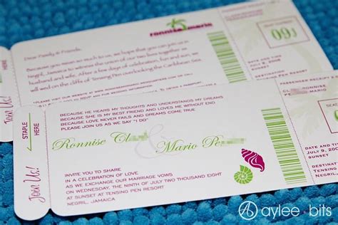 Diy Boarding Pass Invitation Save The Date Aylee Bits