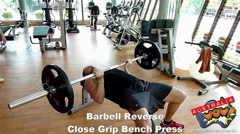 Barbell Reverse Close Grip Bench Press Youtube