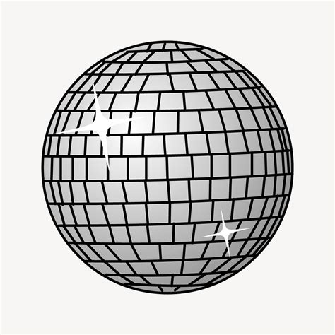 Disco Ball Sticker Party Decor Free Vector Rawpixel