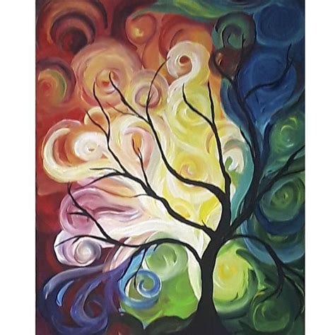 Rainbow Tree Original Paintings Original Artwork Rainbow Tree Buy