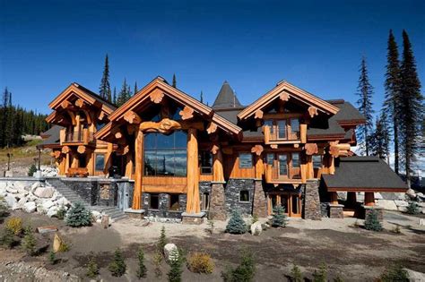 Canadas Most Luxurious Log Cabin White Spirit Lodge Is For Sale